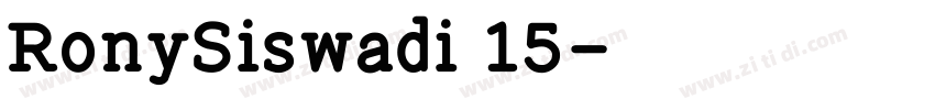 RonySiswadi 15字体转换
